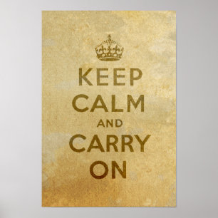 Kalm houden en Poster doorgeven