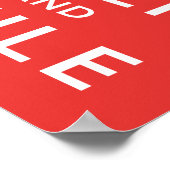 Kalm houden en Poster van de Ventilator houden (Hoek)