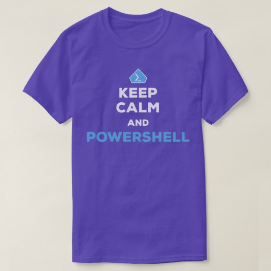 Kalm houden en PowerShell Balsamic Balsamic-balans T-shirt (Design voorkant)