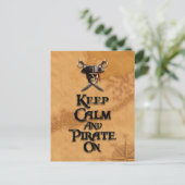 Kalm houden en prikken aan briefkaart (Staand voorkant)