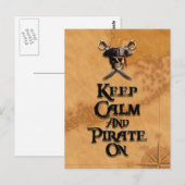 Kalm houden en prikken aan briefkaart (Voorkant / Achterkant)