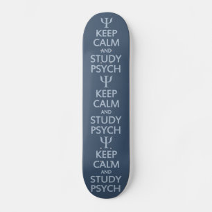 Kalm houden en Psych skateboard bestuderen