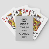 Kalm houden en Quill aan, kaarten afspelen (Achterkant)