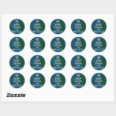 Kalm houden en Recyclen Ronde Sticker (Vel)