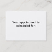 Kalm houden en Reiki ophalen Afsprakenkaartje (Achterkant)