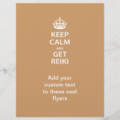 Kalm houden en Reiki ophalen Flyer (Voorkant)