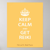 Kalm houden en Reiki ophalen Poster (Voorkant)