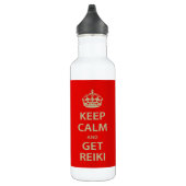 Kalm houden en Reiki ophalen Waterfles (Rechts)