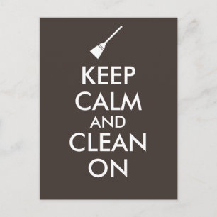 Kalm houden en reinigen op maat briefkaart