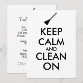 Kalm houden en reinigen op maat kaart (Voorkant / Achterkant)