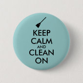 Kalm houden en reinigen op maat ronde button 5,7 cm (Voorkant)