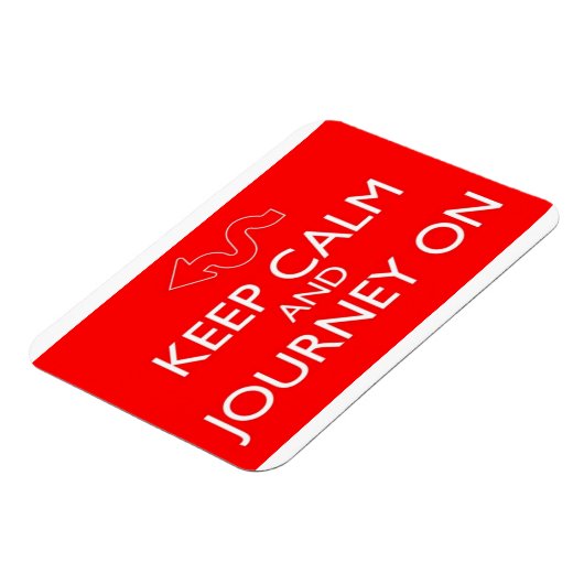 Kalm houden en reizen aan - Magnet Magneet (Linkerzijde)