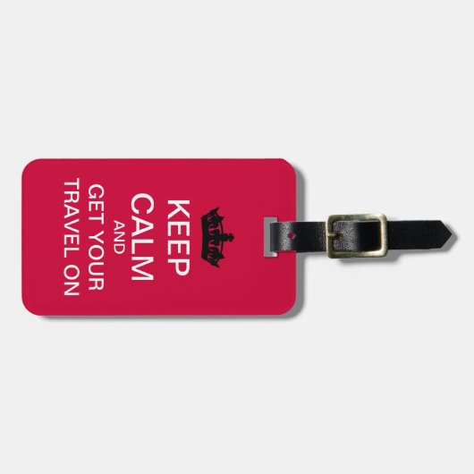 Kalm houden en reizen op Bagagelabel (Voorkant horizontaal)