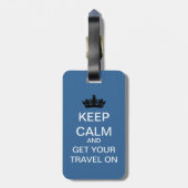 Kalm houden en reizen op Bagagelabel (Achterkant verticaal)