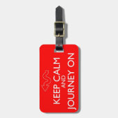 Kalm houden en reizen op Bagagelabel (Voorkant verticaal)