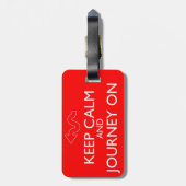 Kalm houden en reizen op Bagagelabel (Achterkant verticaal)