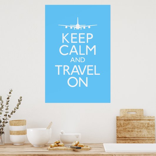 Kalm houden en reizen op Poster (Keuken)