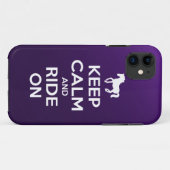 Kalm houden en rennen aan Case-Mate iPhone case (Achterkant (horizontaal))