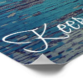 Kalm houden en rennen aan poster (Hoek)