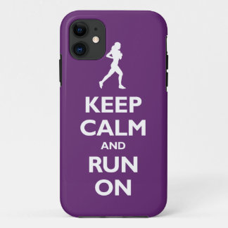 Kalm houden en rennen (plum) Case-Mate iPhone case