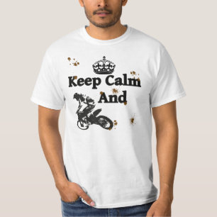 Kalm houden en rennen - vuilniswagens t-shirt
