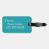 Kalm houden en Retro inschakelen Bagagelabel (Achterkant horizontaal)