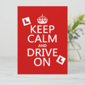 Kalm houden en rijden aan (leerling) kaart (Staand voorkant)