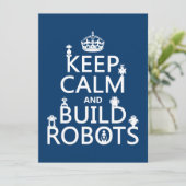 Kalm houden en Robots bouwen (in elke kleur) Kaart (Staand voorkant)