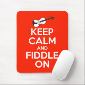 Kalm houden en ronddraaien in rood muismat (Met muis)