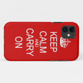 Kalm houden en  rood doorlopen Case-Mate iPhone case (Achterkant (horizontaal))