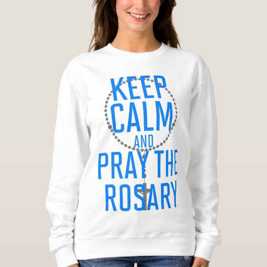 Kalm houden en Rosary bidden Trui (Voorkant)