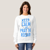 Kalm houden en Rosary bidden Trui (Voorkant volledig)