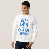 Kalm houden en Rosary bidden Trui (Voorkant volledig)