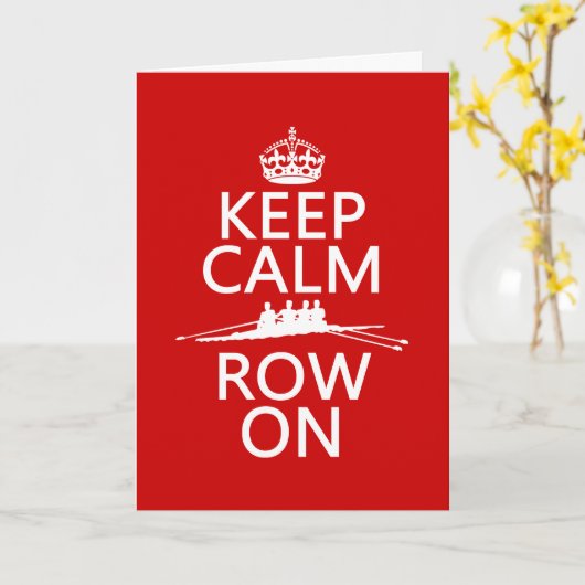 Kalm houden en Row aan (kies om het even welke kle Kaart (Gele Bloem)