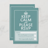 Kalm houden en RSVP (Voorkant / Achterkant)