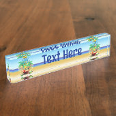 Kalm houden en... rustig op Hammock. Naambordje (Zijkant)