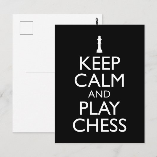 Kalm houden en schalen afspelen briefkaart (Voorkant / Achterkant)