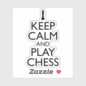 Kalm houden en schalen afspelen sticker (Vel)