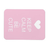 kalm houden en schattig zijn magneet (Horizontaal)