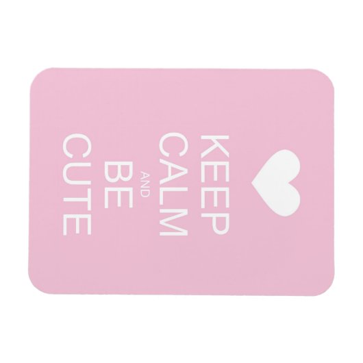 kalm houden en schattig zijn magneet (Horizontaal)