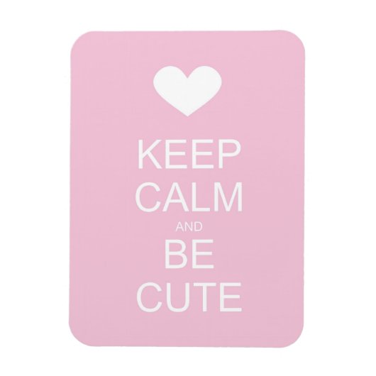 kalm houden en schattig zijn magneet (Verticaal)