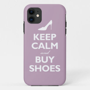 Kalm houden en schoenen kopen (bleek violet) Case-Mate iPhone case