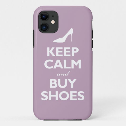 Kalm houden en schoenen kopen (bleek violet) Case-Mate iPhone case (Achterkant)