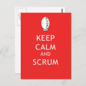 Kalm houden en schuim houden briefkaart (Voorkant / Achterkant)