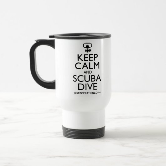 Kalm houden en Scuba duiken Reisbeker (Links)