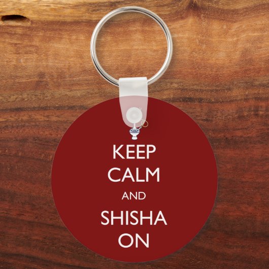 Kalm houden en Shisha aan Sleutelhanger (Voorkant)