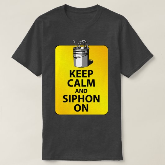 Kalm houden en silicium aan t-shirt (Design voorkant)