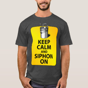 Kalm houden en silicium aan t-shirt