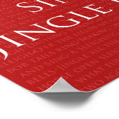 Kalm houden en Sing Jingle Bells poster (Hoek)