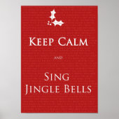 Kalm houden en Sing Jingle Bells poster (Voorkant)